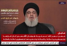 Líder de Hezbollah Hassan Nasrallah: “La guerra entre Israel y Gaza es 100% palestina y no tuvo nada que ver con cuestiones regionales; Estamos combatiendo contra Israel desde el 8 de octubre; Israel masacró a los civiles israelíes, no Hamás”