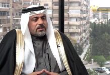 Líder tribal sirio Khaled Juet Ahmad Al-Akidi: “Libraremos la yihad contra Estados Unidos, combatiremos contra los norteamericanos, dondequiera que estén. Todas las bases estadounidenses en Siria constituyen un objetivo para nosotros”