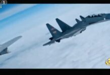 En serie de televisión de propaganda china, un piloto de caza del EPL dice: “Si me quedo sin municiones en combate, sacrificaré mi vida y usaré mi avión como misil”