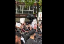 Islamistas marchan en Hamburgo, Alemania, en apoyo a un califato islámico y entonan “Detengan la dictadura alemana”