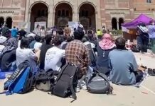 Director ejecutivo de CAIR-LA, Hussam Ayloush, pronuncia sermón del viernes en un campamento estudiantil de la UCLA: “Esto es un genocidio tanto estadounidense como israelí”
