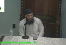 Husam Kablawi en conferencia en la mezquita de Fort Lauderdale: “No te enseñan esto en las escuelas públicas, pero Pearl Harbor, el 11-S y el Holocausto fueron todos engaños; Todo lo que Estados Unidos hace es un fraude”