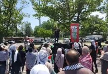 Manifestación anti-Biden “No a los votos por Genocidio Joe” en Dearborn, Michigan: Dearborn y la comunidad árabe se asegurarán de derrocar a Joe Biden en otoño