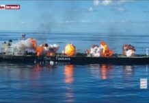 Hutíes hacen estallar un buque petrolero griego y gritan: ¡Muerte a Estados Unidos! ¡Muerte a Israel! ¡Maldiciones a los judíos!