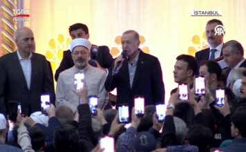 Presidente turco Erdoğan, en discurso del Eid al-Fitr en la mayor mezquita de Turquía: “Que el Señor haga que el Israel sionista sea destruido y devastado”