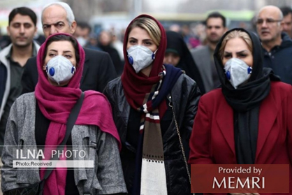 Citizens in the streets. ILNA, Iran, February 24, 2020.