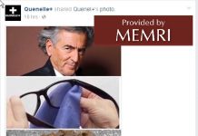 Strona Facebooka 'Quenelle+’ – popularna wśród zwolenników francuskiego komika-antysemity, Dieudonné