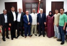 Pochwały i poparcie dla uwięzionych terrorystów ze strony prezydenta Autonomii Palestyńskiej, 'Abbasa i przedstawicieli Autonomii Palestyńskiej