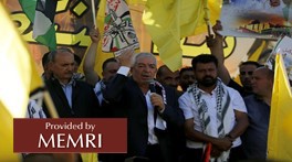 Fatah Deputy Chair Mahmoud Al-'Aloul speaking at the Ramallah rally (Source: Wafa.ps, July 10, 2021)