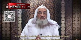 Przywódca Al-Kaidy, Ajman Al-Zawahiri, w wideo opublikowanym w 20. rocznicę ataków 9/11: 19 mudżahedinów wbiło nóż w serce Ameryki, 20 lat później USA wychodzą z Afganistanu pokonane
