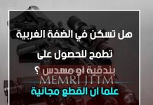 Kanał Telegramu, który popiera wspierane przez Iran milicje, oferuje darmową broń mieszkańcom Zachodniego Brzegu, by dokonywali zamachów terrorystycznych