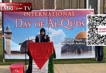 Wiec w dzień Kuds w Dearborn, Michigan: Wzywamy do zbrojnego oporu, całkowitego wyzwolenia Palestyny; Rakowaty twór trzęsie się ze strachu; Syjoniści wciągają swoje ostatnie oddechy