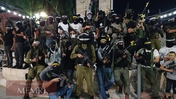 Uzbrojeni członkowie Brygady Dżenin (Źródło: Alresalah.ps. 13 grudnia 2022 r.)  