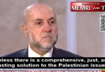 Mahmoud Habbasz, doradca palestyńskiego prezydenta Abbasa: Bez rozwiązania kwestii palestyńskiej 7 października powtórzy się 100 razy; Hamas sprowadził nas z drogi do państwowości