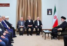 Podczas oficjalnej wizyty w Teheranie delegacja Hamasu mówi najwyższemu przywódcy Chameneiemu: “To wielkie zwycięstwo jest wspólnym zwycięstwem naszym i Republiki Islamskiej”