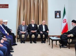 Podczas oficjalnej wizyty w Teheranie delegacja Hamasu mówi najwyższemu przywódcy Chameneiemu: “To wielkie zwycięstwo jest wspólnym zwycięstwem naszym i Republiki Islamskiej”